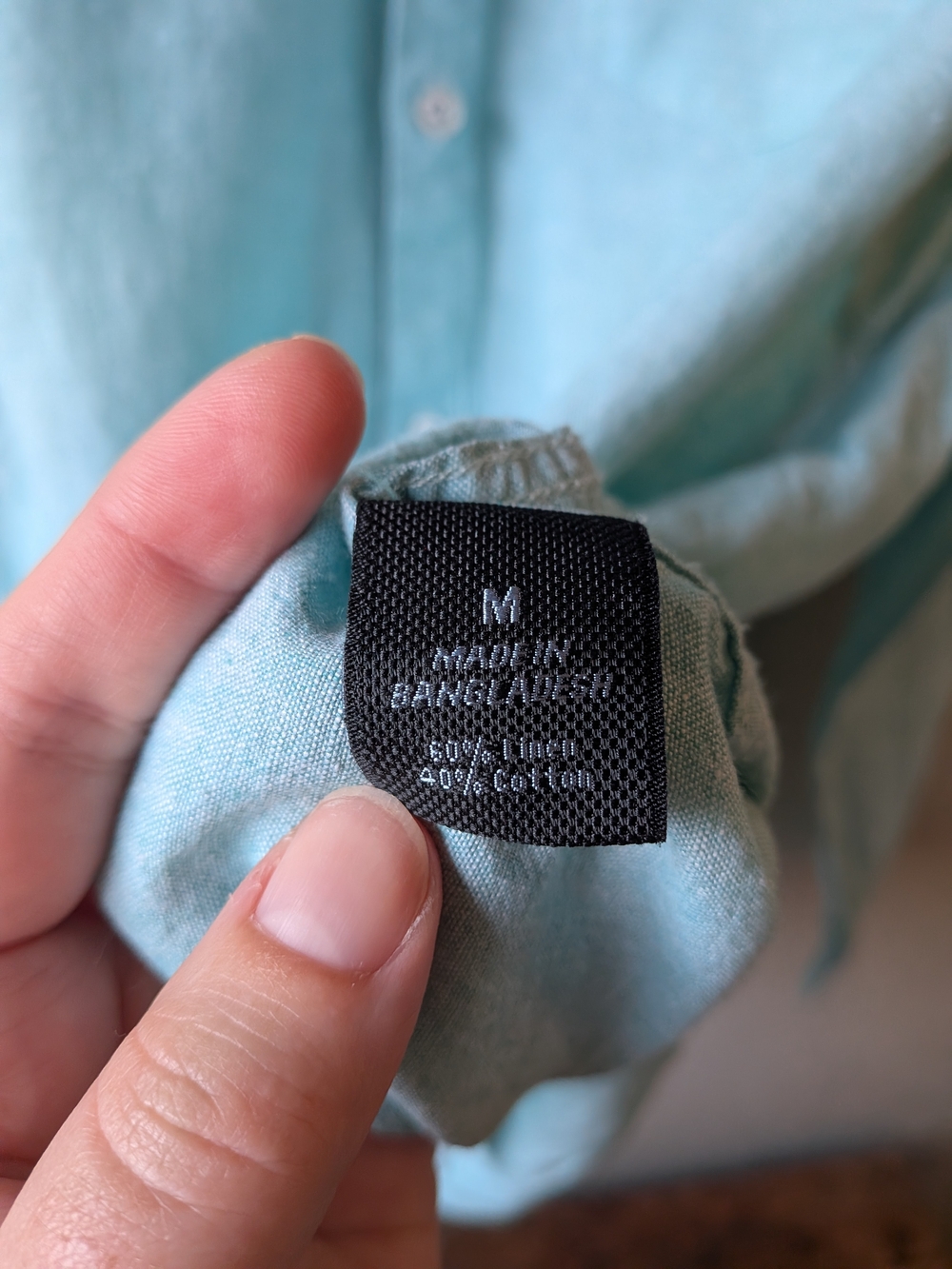 Marc Anthony Light Aqua Button-Down Shirt